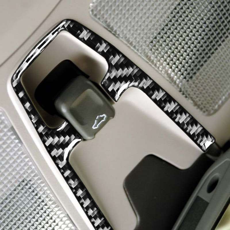 Car Carbon Fiber Reading Light A Decorative Sticker for Volvo XC90 2003-2014, Left and Right Drive U