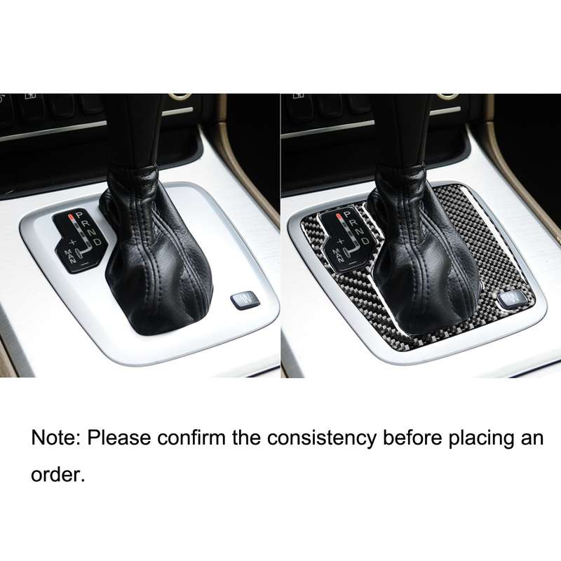 Car Carbon Fiber Gears Decorative Sticker for Volvo XC90 2003-2014, Left Drive