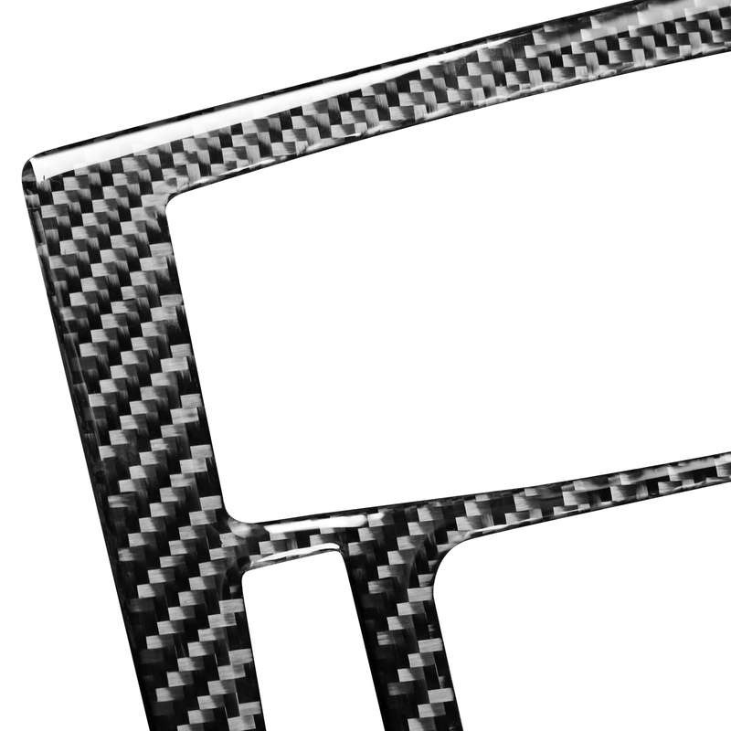 Car Carbon Fiber CD Panel Decorative Sticker for Volvo XC90 2003-2014, Left and Right Drive Universa