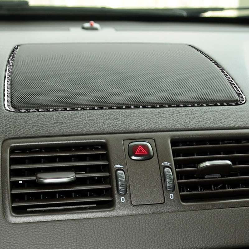 Car Carbon Fiber Screen Base Decorative Sticker for Volvo XC90 2003-2014, Left and Right Drive Unive