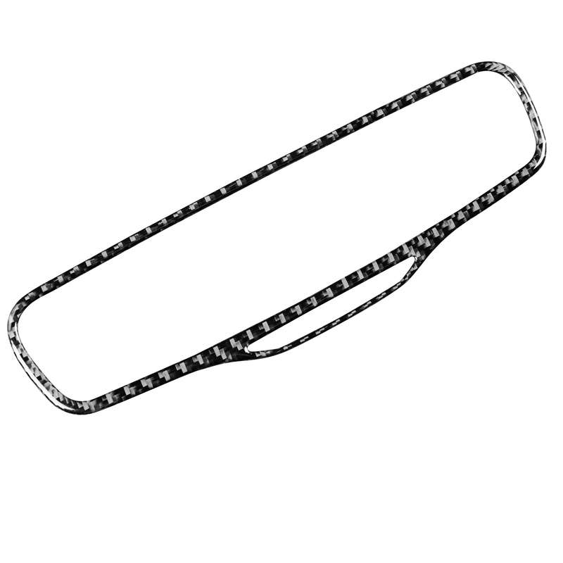 Car Carbon Fiber Rearview Mirror Decorative Sticker for Volvo XC90 2003-2014, Left and Right Drive U