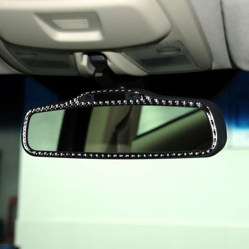Car Carbon Fiber Rearview Mirror Decorative Sticker for Volvo XC90 2003-2014, Left and Right Drive U