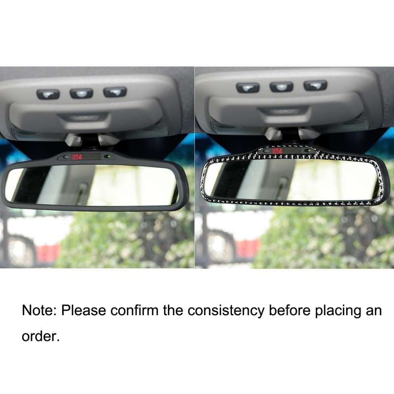 Car Carbon Fiber Rearview Mirror Decorative Sticker for Volvo XC90 2003-2014, Left and Right Drive U