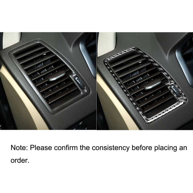Car Carbon Fiber Two Sides Air Outlet Decorative Sticker for Volvo XC90 2003-2014, Left and Right Dr