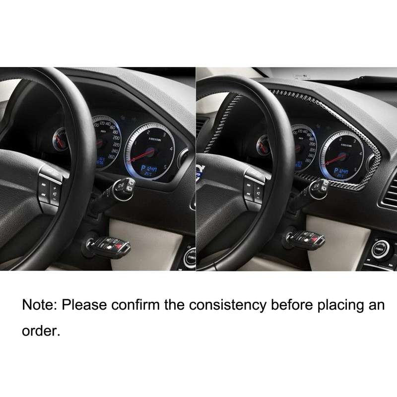 Car Carbon Fiber Speedometer Decorative Sticker for Volvo XC90 2003-2014, Left and Right Drive Unive