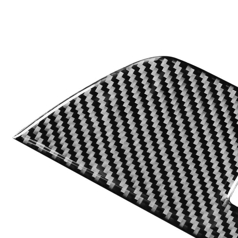 Car Carbon Fiber Window Glass Lift Decorative Sticker for Audi A6L / A7 2019-, Left Drive