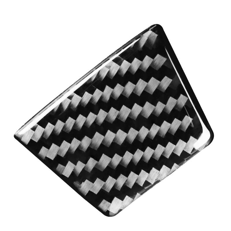 Car Carbon Fiber Steering Wheel Lower Decorative Sticker for Audi A6L / A7 2019-, Left and Right Dri