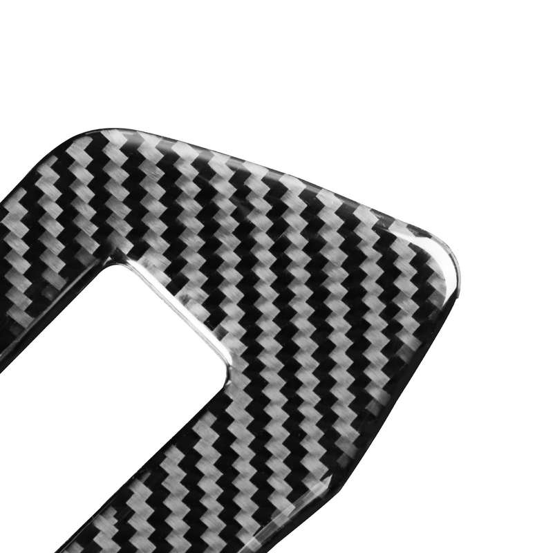 Car Carbon Fiber Headlight Switch Decorative Sticker for Audi A6L / A7 2019-, Left Drive