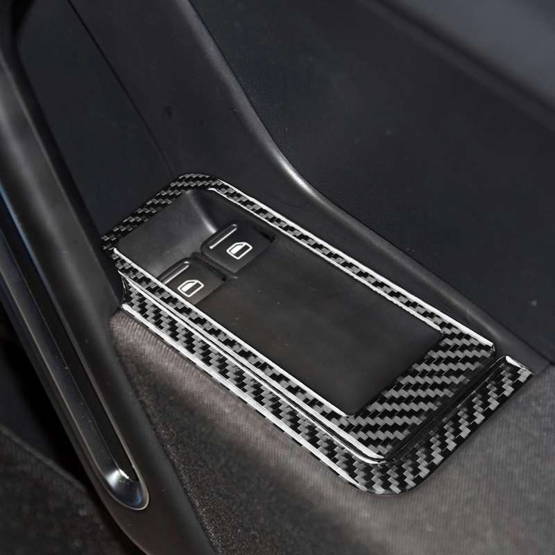 Car Carbon Fiber Glass Lift Panel Decorative Sticker for Volkswagen Beetle 2012-2019, Right Drive