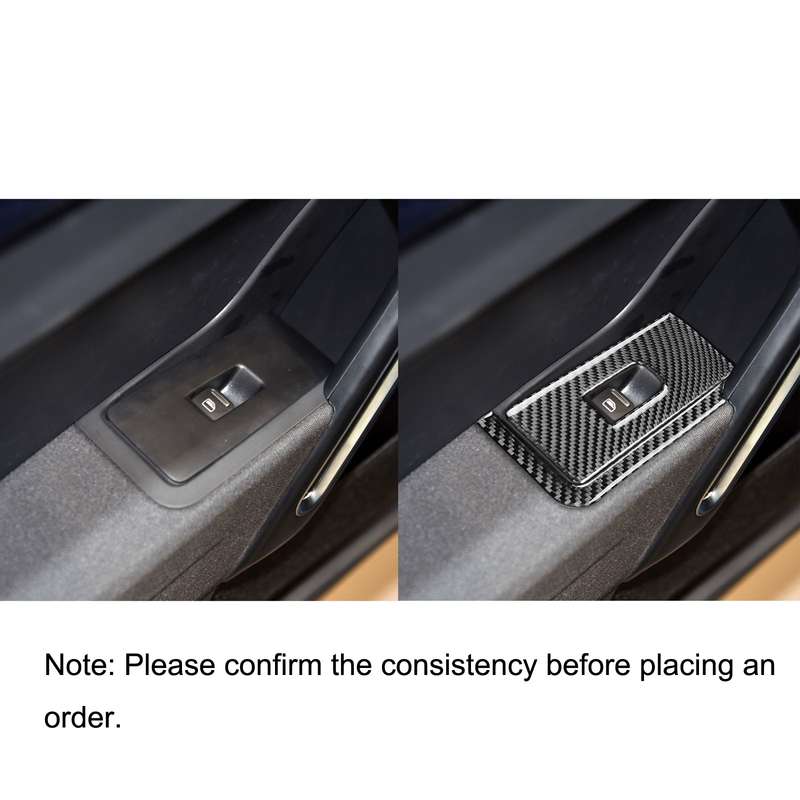 Car Carbon Fiber Glass Lift Panel Decorative Sticker for Volkswagen Beetle 2012-2019, Right Drive
