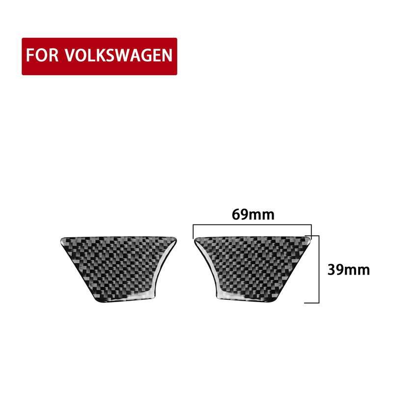 Car Carbon Fiber Inside Door Bowl Decorative Sticker for Volkswagen Beetle 2012-2019, Left and Right