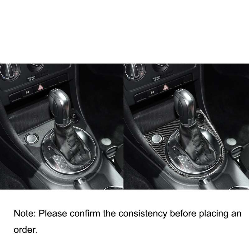 Car Carbon Fiber Gear Panel Frame B Decorative Sticker for Volkswagen Beetle 2012-2019, Left and Rig