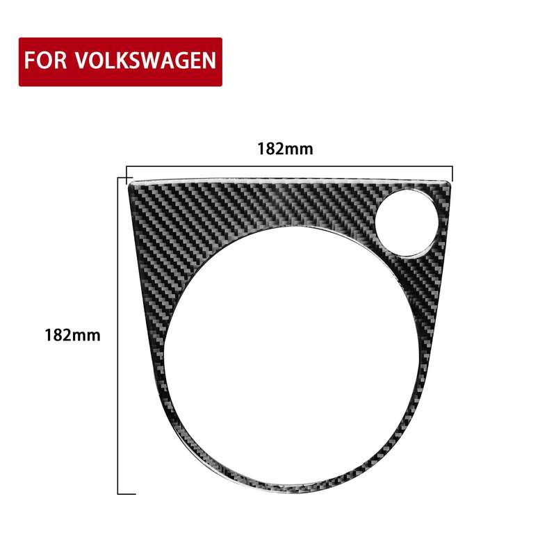 Car Carbon Fiber Gear Panel Frame A Decorative Sticker for Volkswagen Beetle 2012-2019, Left and Rig