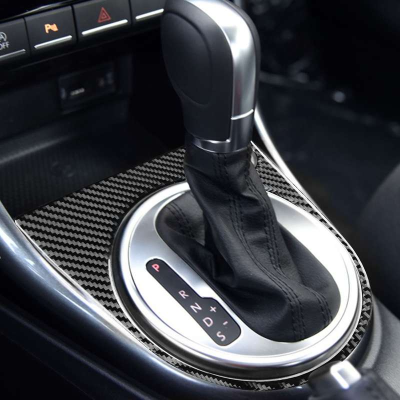 Car Carbon Fiber Gear Panel Frame A Decorative Sticker for Volkswagen Beetle 2012-2019, Left and Rig