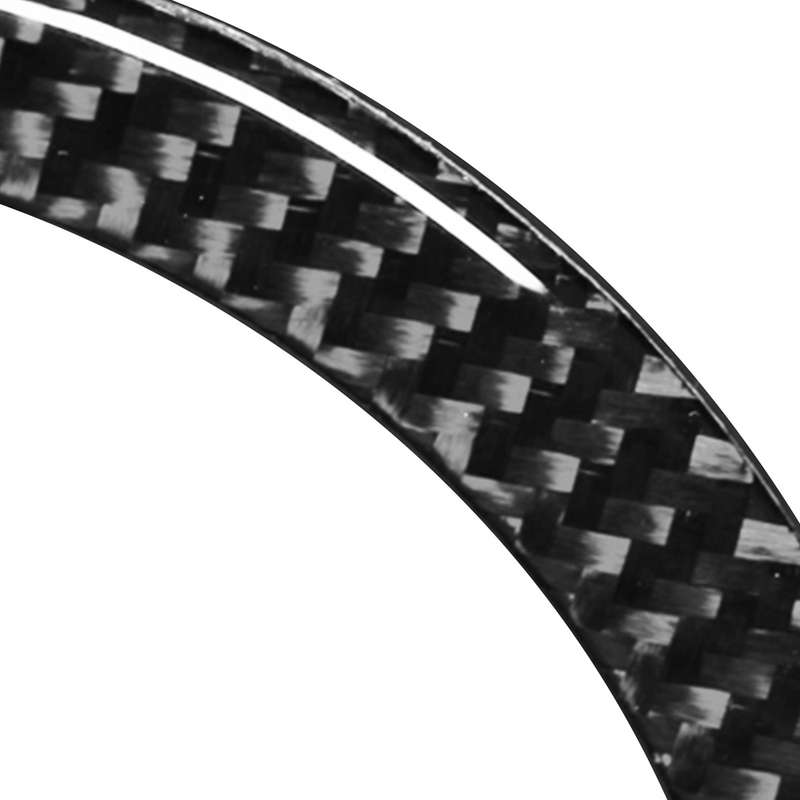 2 PCS Car Carbon Fiber Horn Ring Solid Color Decorative Sticker for BMW G01 X3 2018-2020 / G02 X4 20