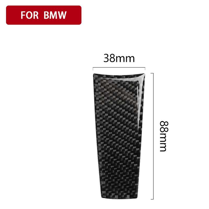 Car Carbon Fiber Steering Wheel Solid Color Decorative Sticker for BMW G01 X3 2018-2020 / G02 X4 201