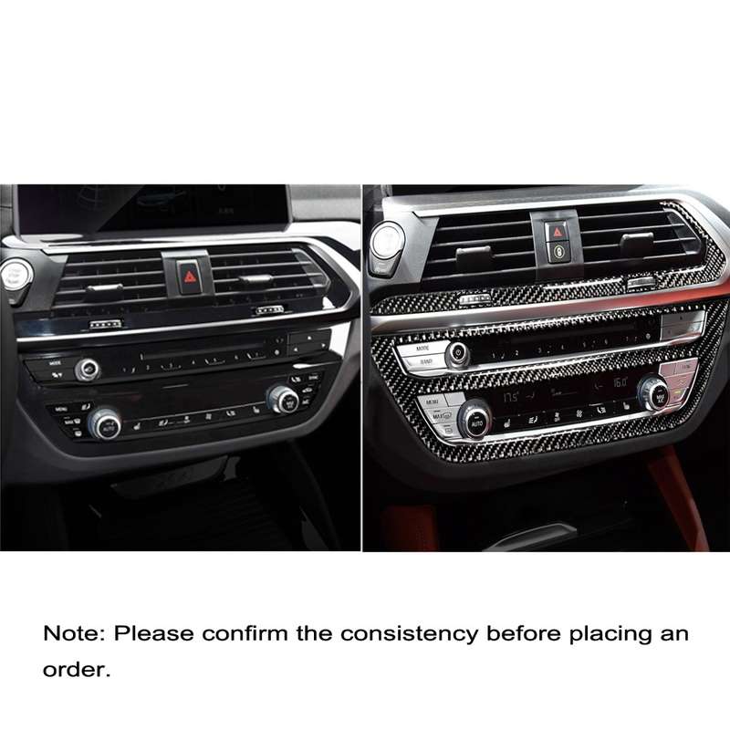 Car Carbon Fiber Air Conditioner CD Control Panel M Performance Decorative Sticker for BMW G01 X3 20