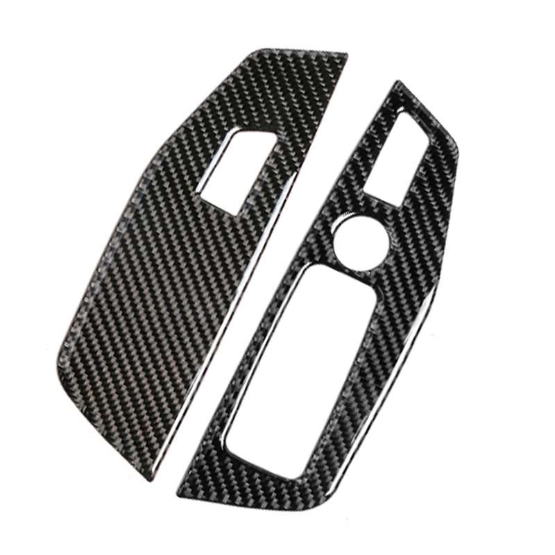 Car Carbon Fiber Window Glass Control Panel Solid Color Decorative Sticker for BMW G01 X3 2018-2020