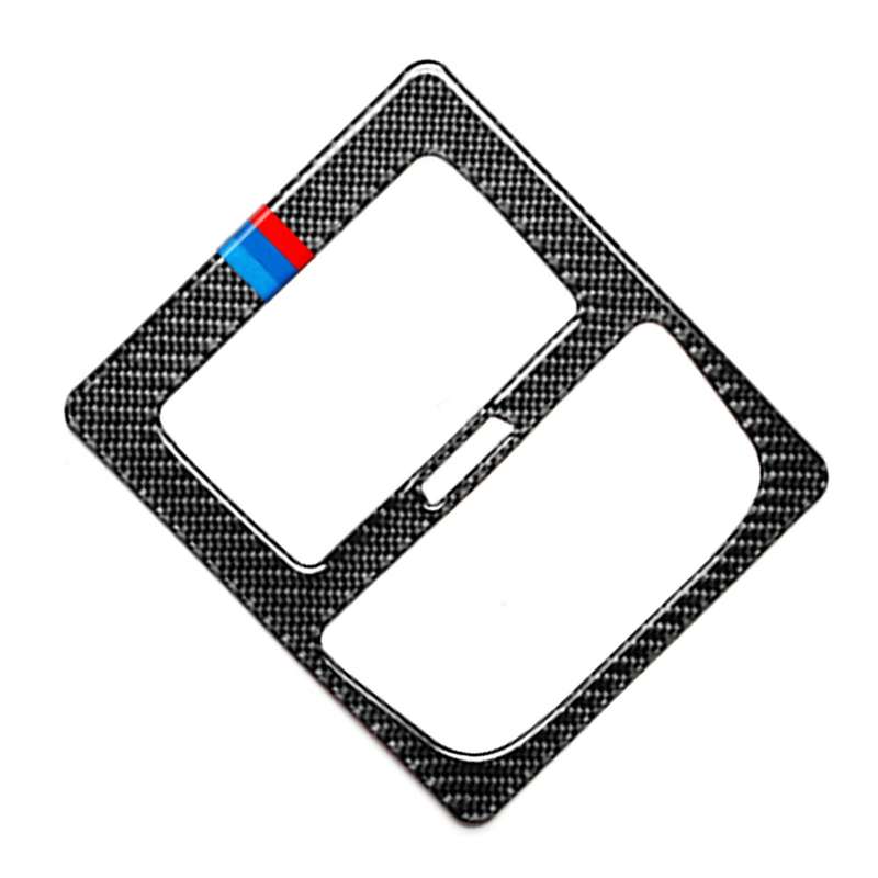 Car Carbon Fiber Rear Air Conditioning Vent 3-color Decorative Sticker for BMW G01 X3 2018-2020 / G0
