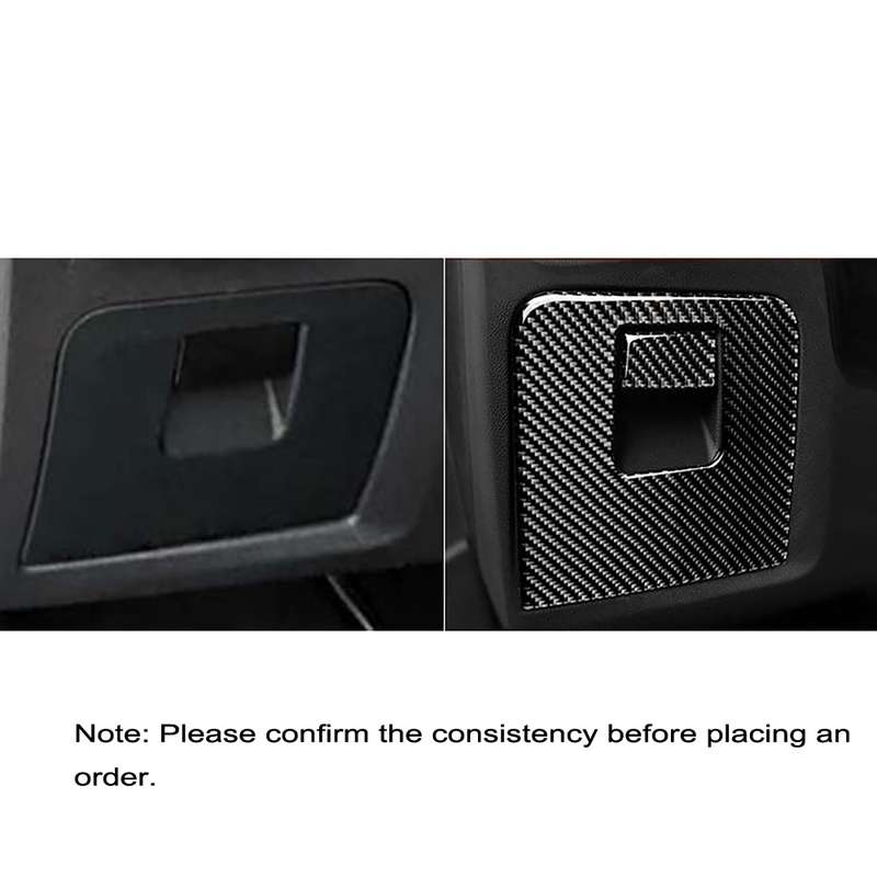 Car Carbon Fiber Storage Box Panel Solid Color Decorative Sticker for BMW G01 X3 2018-2020 / G02 X4