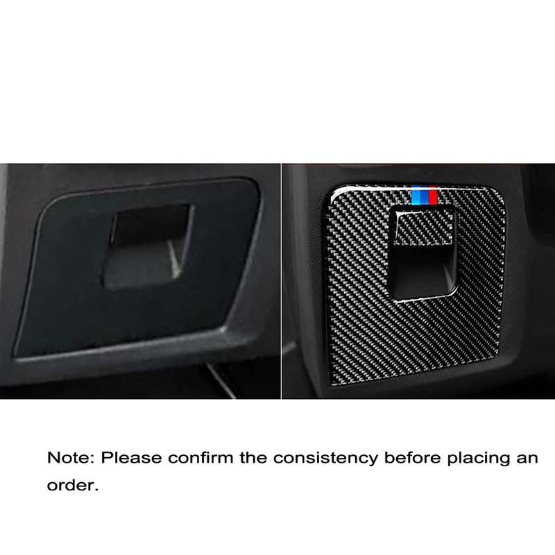 Car Carbon Fiber Storage Box Panel 3-color Decorative Sticker for BMW G01 X3 2018-2020 / G02 X4 2019