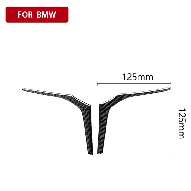 2 in 1 Car Carbon Fiber Steering Wheel Below Decorative Sticker for BMW G01 X3 2018-2020 / G02 X4 20