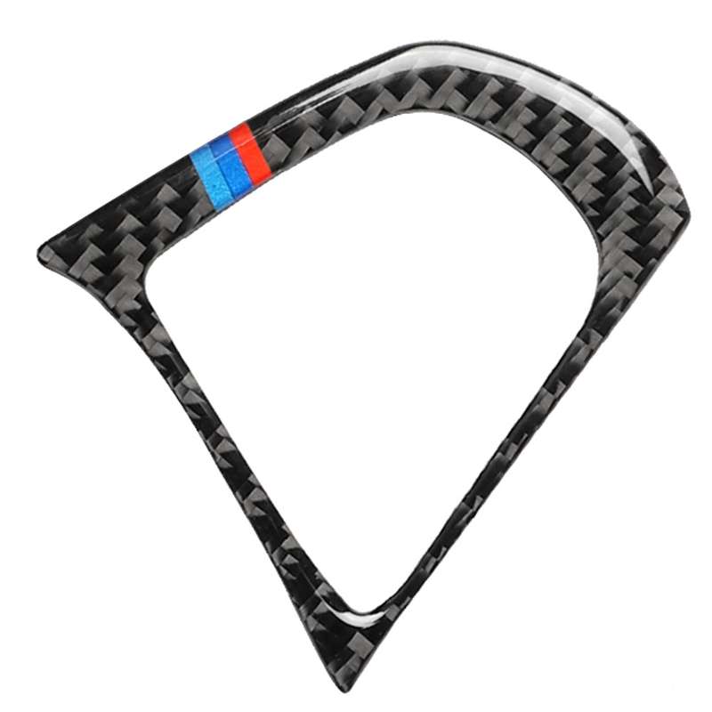 2 in 1 Car Carbon Fiber Steering Wheel Button 3-color B Decorative Sticker for BMW G01 X3 2018-2020