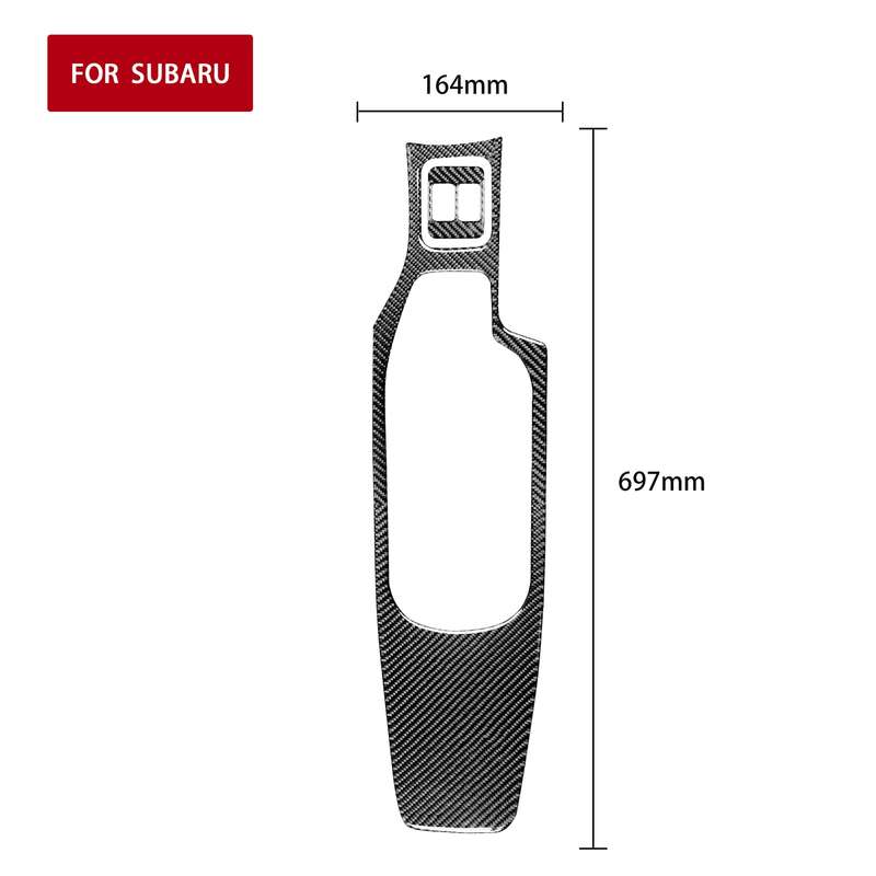 2 in 1 Car Carbon Fiber Central Armrest Panel Set B Decorative Sticker for Subaru BRZ / Toyota 86 20