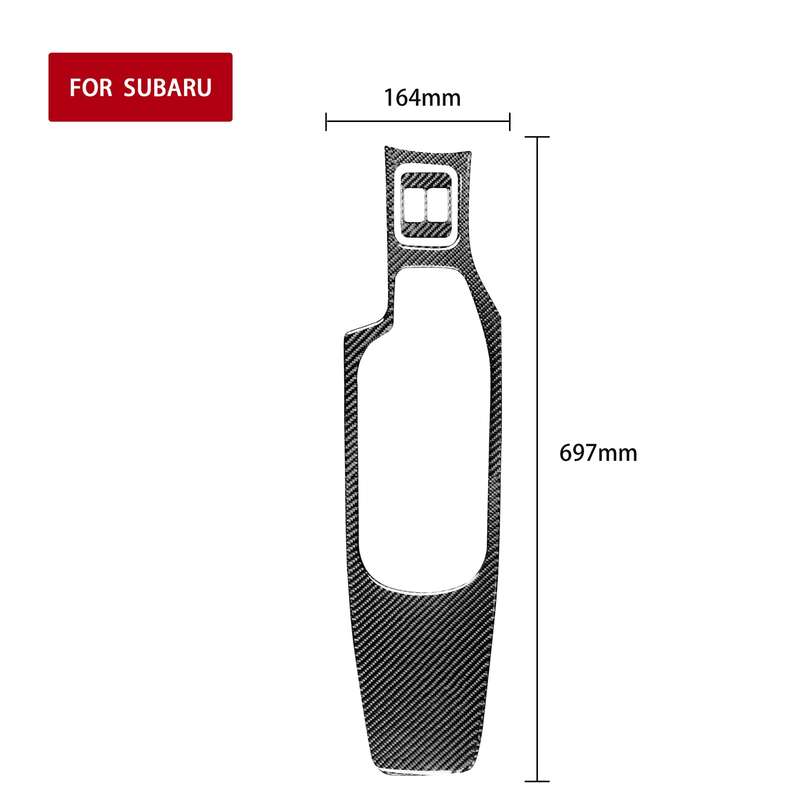 2 in 1 Car Carbon Fiber Central Armrest Panel Set B Decorative Sticker for Subaru BRZ / Toyota 86 20