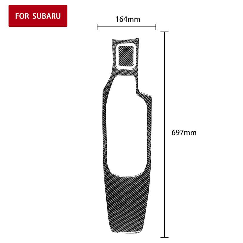 2 in 1 Car Carbon Fiber Central Armrest Panel Set A Decorative Sticker for Subaru BRZ / Toyota 86 20