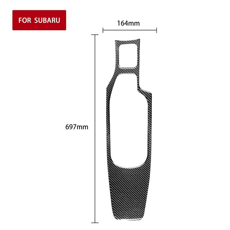 Car Carbon Fiber Central Armrest Panel Decorative Sticker for Subaru BRZ / Toyota 86 2017-2019, Righ