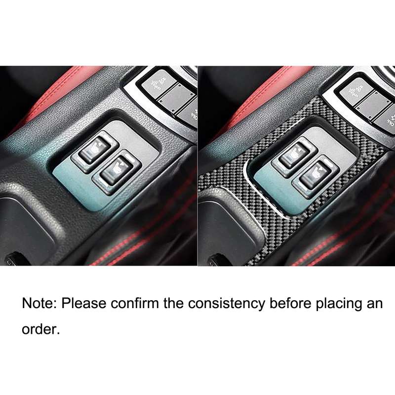 Car Carbon Fiber Central Armrest Panel Decorative Sticker for Subaru BRZ / Toyota 86 2017-2019, Righ