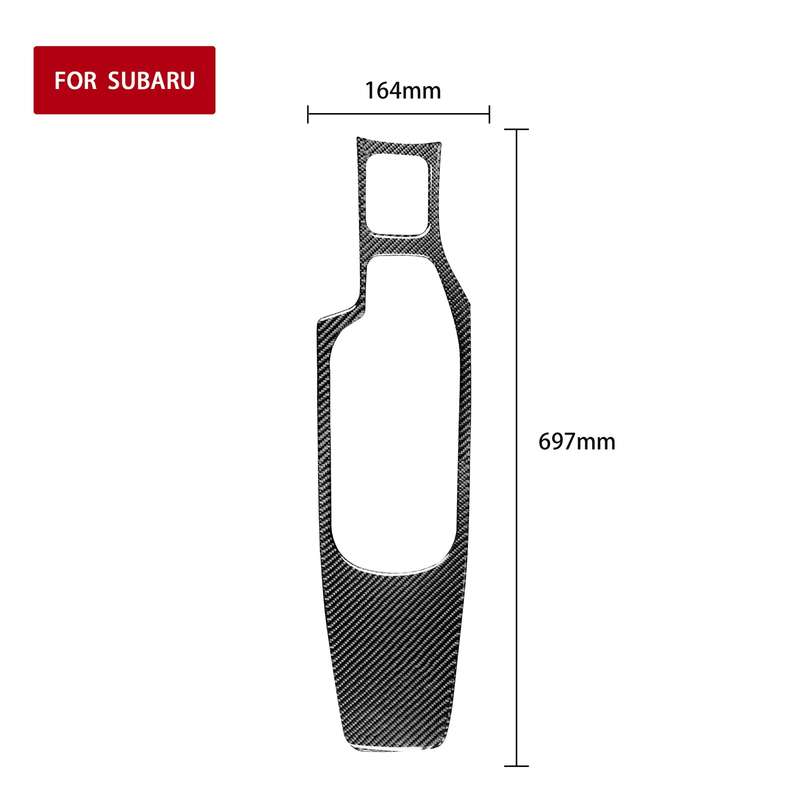 Car Carbon Fiber Central Armrest Panel Decorative Sticker for Subaru BRZ / Toyota 86 2017-2019, Left