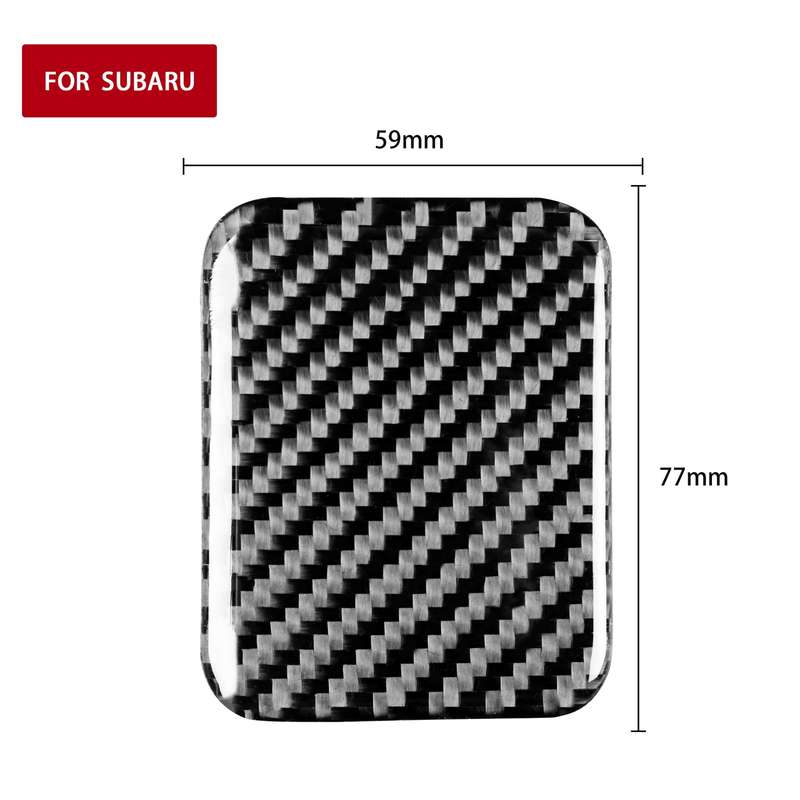 Car Carbon Fiber Storage Box Cover Decorative Sticker for Subaru BRZ / Toyota 86 2017-2019, Left and