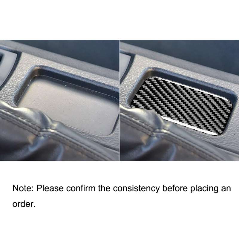 Car Carbon Fiber Storage Box Cover Decorative Sticker for Subaru BRZ / Toyota 86 2017-2019, Left and