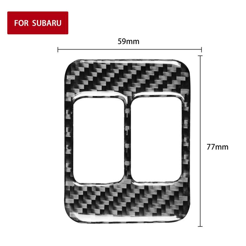 Car Carbon Fiber Seat Heating Button A Decorative Sticker for Subaru BRZ / Toyota 86 2017-2019, Left