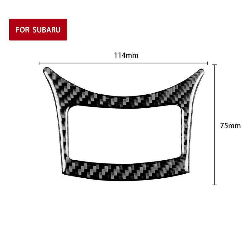 Car Carbon Fiber Gear Button Decorative Sticker for Subaru BRZ / Toyota 86 2017-2019, Left and Right