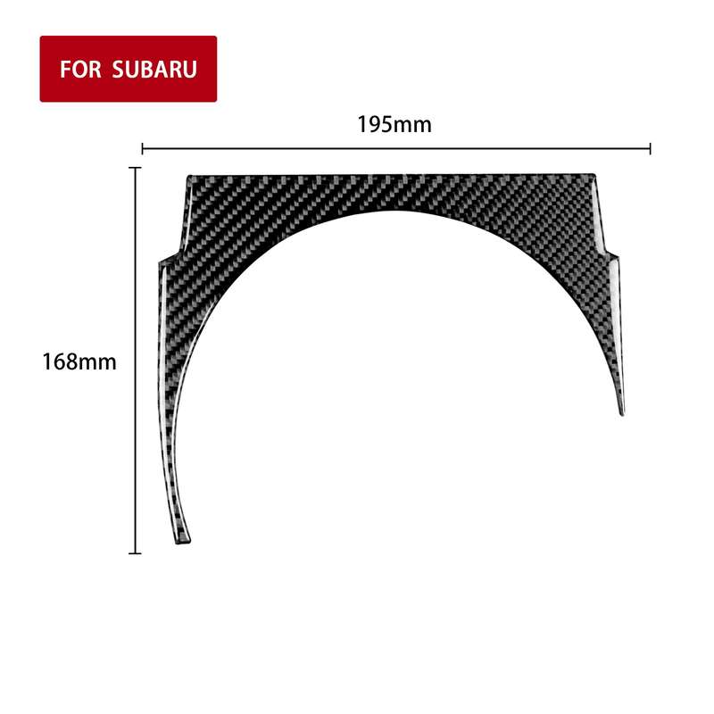 Car Carbon Fiber Gear Decorative Sticker for Subaru BRZ / Toyota 86 2017-2019, Left Drive