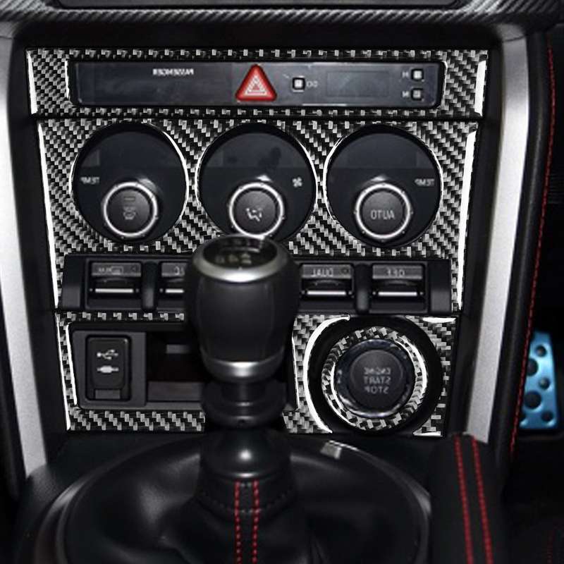5 in 1 Car Carbon Fiber Control Panel A Decorative Sticker for Subaru BRZ / Toyota 86 2017-2019, Rig
