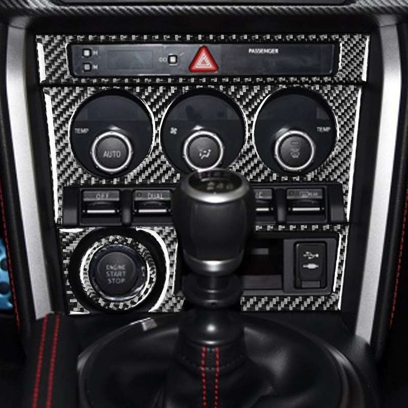 5 in 1 Car Carbon Fiber Control Panel A Decorative Sticker for Subaru BRZ / Toyota 86 2017-2019, Lef