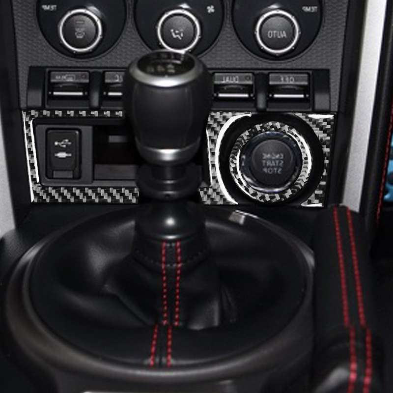 3 in 1 Car Carbon Fiber Storage Box A Decorative Sticker for Subaru BRZ / Toyota 86 2017-2019, Right