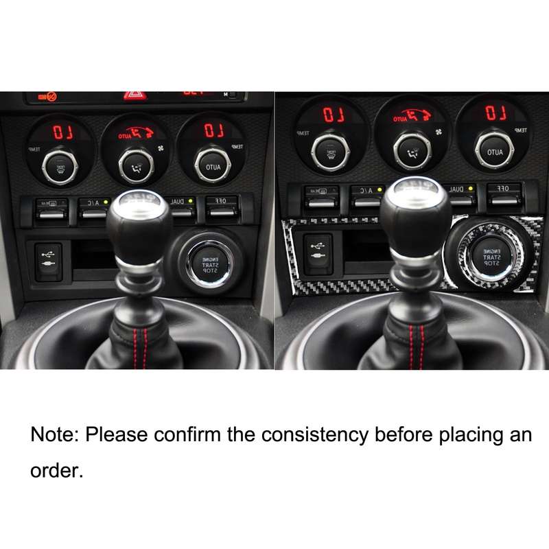 3 in 1 Car Carbon Fiber Storage Box A Decorative Sticker for Subaru BRZ / Toyota 86 2017-2019, Right