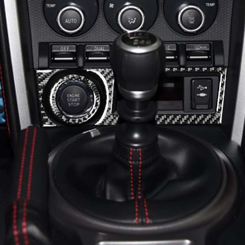 3 in 1 Car Carbon Fiber Storage Box A Decorative Sticker for Subaru BRZ / Toyota 86 2017-2019, Left