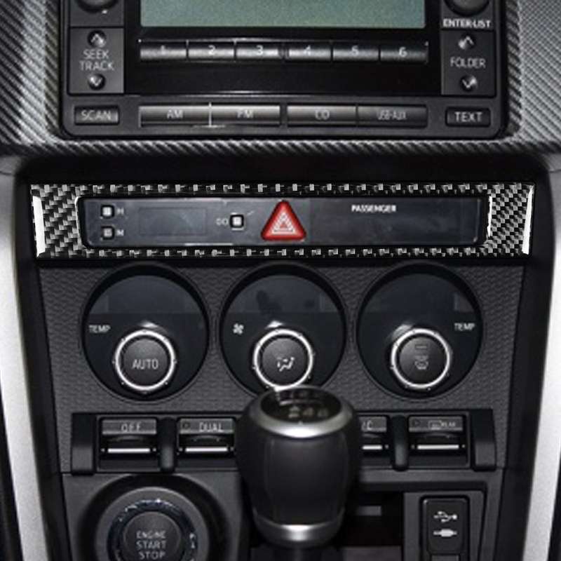 Car Carbon Fiber Emergency Light Frame Decorative Sticker for Subaru BRZ / Toyota 86 2017-2019, Left
