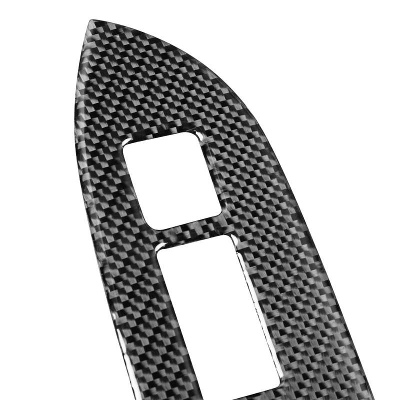 2 in 1 Car Carbon Fiber Window Lift Panel Decorative Sticker for Subaru BRZ / Toyota 86 2017-2019, L