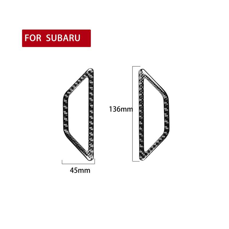 2 in 1 Car Carbon Fiber Two Sides Air Outlet Decorative Sticker for Subaru BRZ / Toyota 86 2017-2019