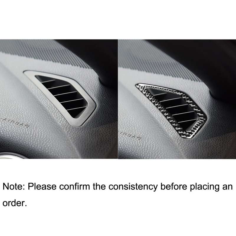 2 in 1 Car Carbon Fiber Two Sides Air Outlet Decorative Sticker for Subaru BRZ / Toyota 86 2017-2019