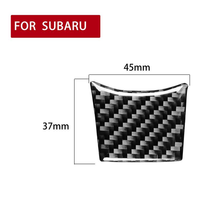 Car Carbon Fiber Steering Wheel Decorative Sticker for Subaru BRZ / Toyota 86 2017-2019, Left and Ri