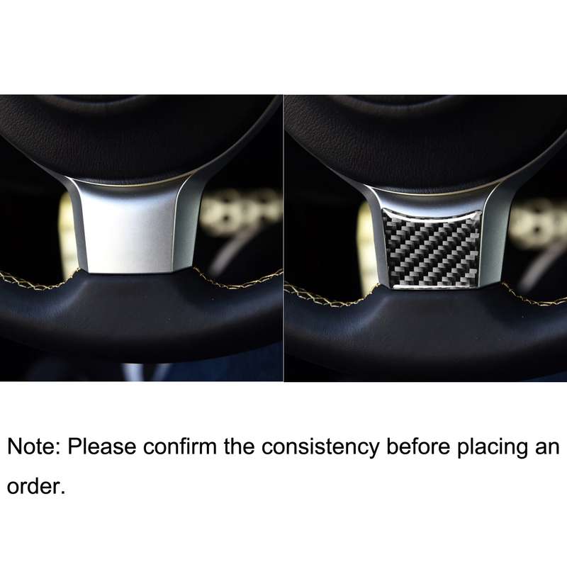 Car Carbon Fiber Steering Wheel Decorative Sticker for Subaru BRZ / Toyota 86 2017-2019, Left and Ri