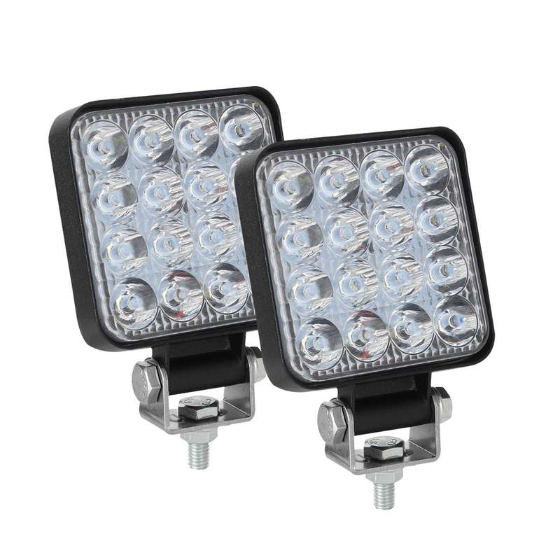D0038 11.2W 10-30V DC 6000K 3 inch 16 LEDs Square Offroad Truck Car Driving Light Work Light Spotlig